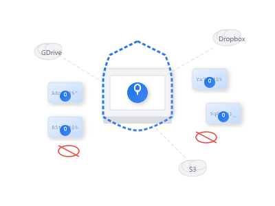 Privacy-first file management illustration